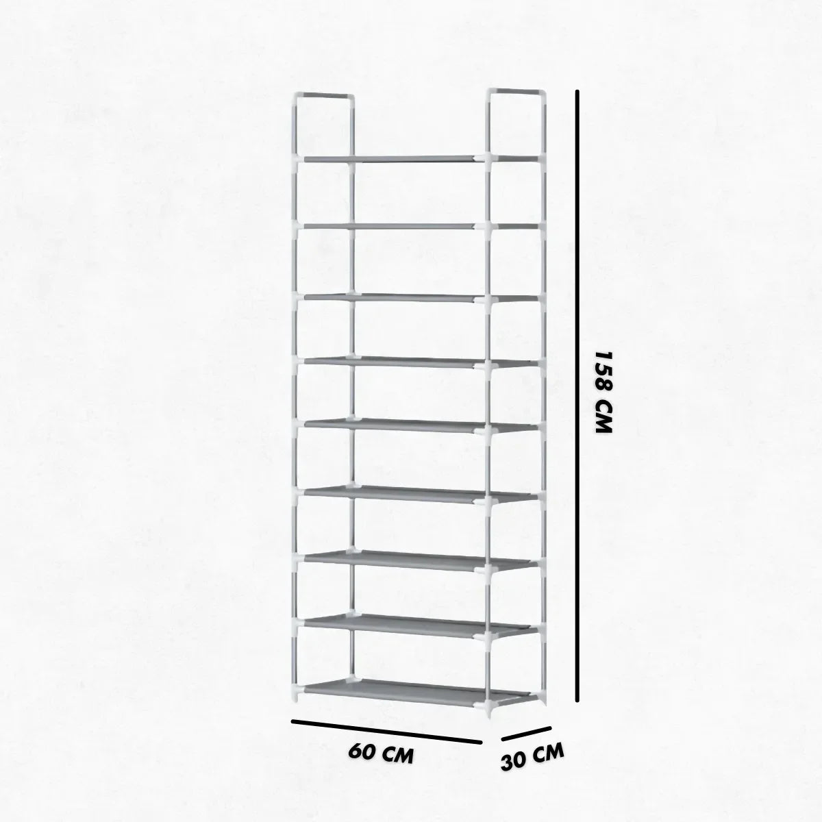 Sapateira Vertical organizador com 9 Prateleiras