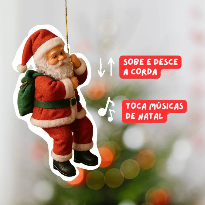 Pai Noel Escalador - Sobe & Desce + Brinde!