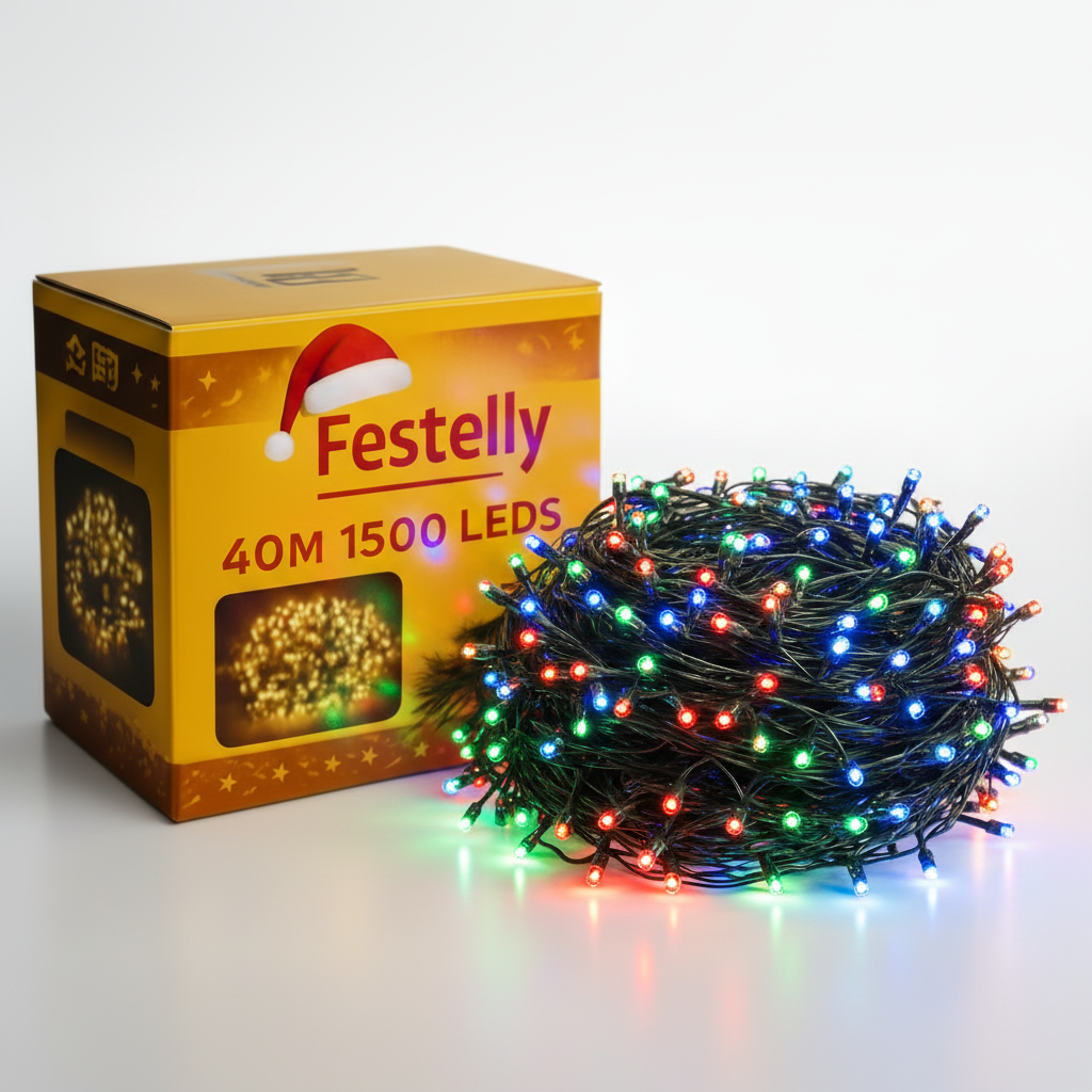 Pisca Festão Natalino LED Estrobo – Uso Interno e Externo